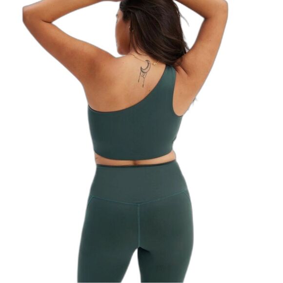 NEW Girlfriend Collective Bianca One Shoulder Bra - Terrace 
XXS - Picture 3 of 4